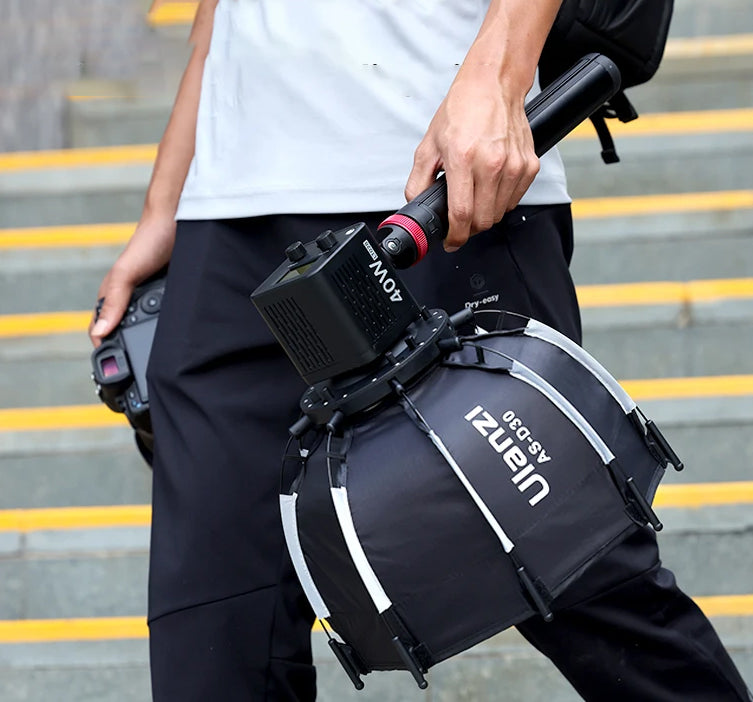 ULANZI AS-D30 – Softbox Octagonal de 30cm, com montagem Mini Bowens para Luzes COB ULANZI AS-D30 – Softbox Octagonal de 30cm, com montagem Mini Bowens para Luzes COB